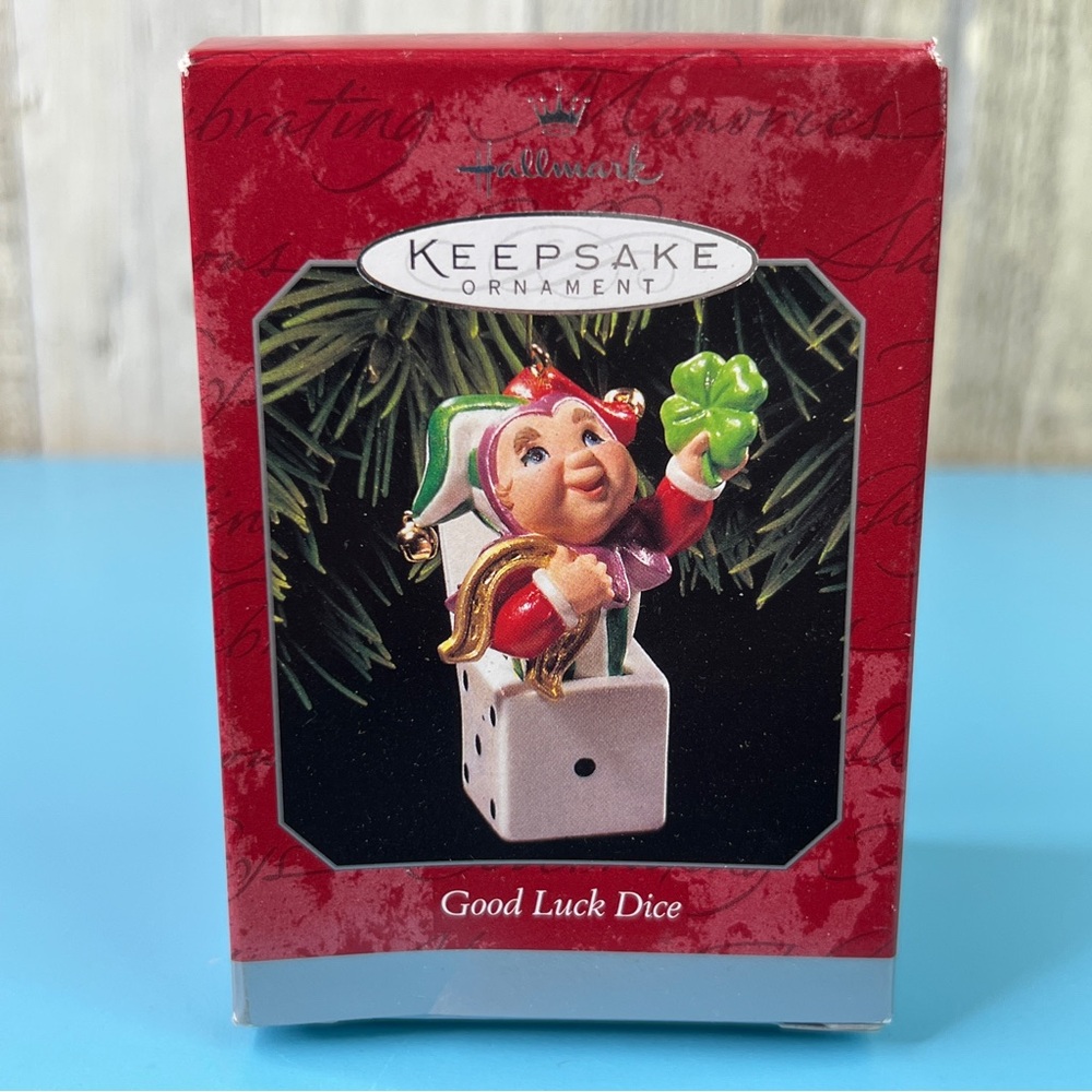 Hallmark Keepsake Ornament Good Luck Dice Handcrafted & Dated 1998